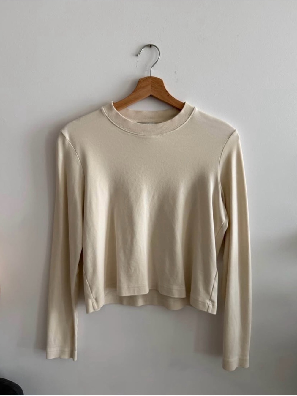 COS Cream Long-Sleeve Top
